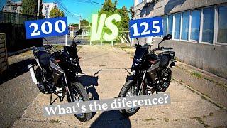 SYM NH-T 200 vs 125 - The differences