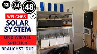 Welches Solarsystem und wieviel Batteriespeicher brauchst DU? Power Queen 12,8v 100Ah Möglichkeiten