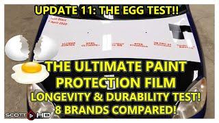 Paint Protection Film PPF - UPDATE 11 - Ultimate Longevity & Durability Test - THE EGG TEST!!!