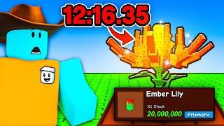 How FAST Can I Get EMBER LILY on a NEW Account in Grow a Garden