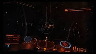 Elite Dangerous.Миссия по отключению турелей на гигантском корабле.(озвучено)