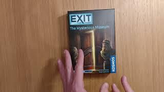 Exit: the Game. The Mysterious Museum co-operative board game escape room review * AmassGames * 4K