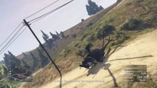 Grand Theft Auto V SURVIVING A CHOPPER CRUSH