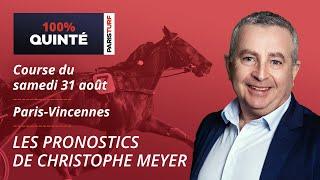 Pronostics Quinté PMU - 100% Quinté du Samedi 31 août à Paris-Vincennes