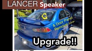 Lancer Door Speaker Upgrade & How to Remove Panels - Mitsubishi