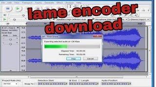 how do i download and install the lame mp3 encoder