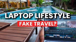 FAKE Laptop Lifestyle Travel Creator!