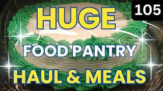 FRUGAL LIVING & Food Pantry Haul 2024 - Food Haul - FOOD BANK - Food Pantry Haul - Budget Meals