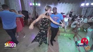 Oseyemen Edeko and Yana Velichkovskaya Salsa Dancing at 3 Front Relax in Lendvorets, Fri 02.08.2019