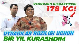 179 kg edim, uydagilarni rozi qilish uchun 1 yil kurashdim! Endi yangi hayot boshladim!"