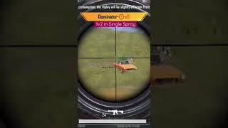 1v2 Single spray / 4v1 Gaming }#pubgmobile #shorts #bgmi