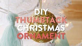 How-To: Gold Thumb Tack Ornament