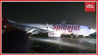 Spicejet Plane Skids Off Runway At Mumbai Airport