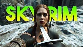 Skyrim VR but I bother everyone with the Mantella AI mod!