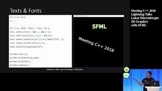 2D Graphics with SFML - Lukas Dürrenberger - Meeting C++ 2018 Lightning Talks