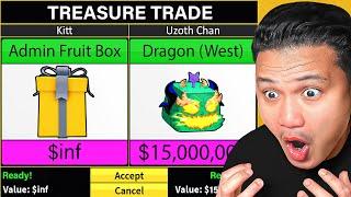 Trading ADMIN GIFT To Dragon Fruit In Blox Fruits