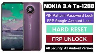 Nokia 3.4 Ta-1288 Hard Reset Pin/Pattern Frp Unlock | Nokia 3.4 Frp Bypass |  nokia 3.4 hard reset