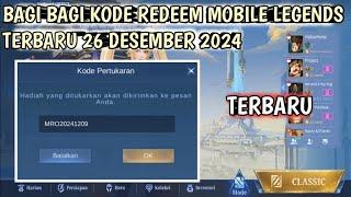 Bagi Bagi Kode Redeem Mobile Legend Terbaru 26 Desember 2024