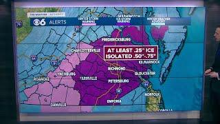 Ice storm warning