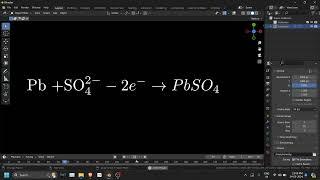 Chemistry Formula Animation (Like Manim) in Blender [Testing]