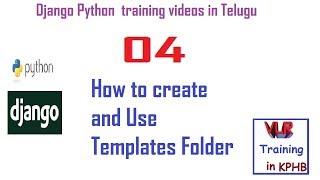 How to create and Use Templates Folder In Python Django | VLR Training Class 04