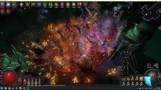 Path of Exile: 3.25: Armageddon Brand Ignite: 1-Button; All Content viable, With Minions mixed in.