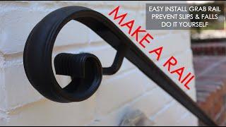 MAKE A RAIL INSTALL - Wall Mount Grab Rail on Brick