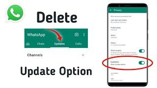 How to REMOVE WhatsApp Channel Update | Whatsapp Updates Option Delete