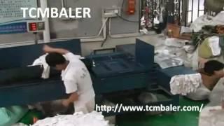 TCM BALER- cleaning rags packaging press baler Armenia  Mali  Malawi