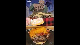 Try This Tasty Trifecta OF Burgers Wings and Dogs!#hotdog #wings #burger #thesimpsons