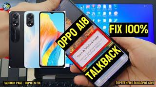 Oppo A18 talkback off  @ahmeefood