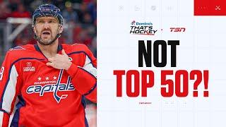 TSN’s TOP 50 NHL PLAYERS: OVECHKIN DROPS OFF THE LIST