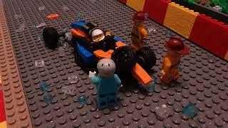 LEGO F1 2021 Lando's Spa crash / ( Stop Motion )