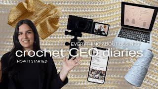 How I Started My Crochet Business - Crochet CEO Diaries Ep.1  From Yarn Girl to Crochet CEO