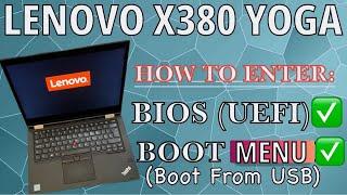 Lenovo X380 Yoga - How To Enter Bios (UEFI) Settings & Boot Menu Option