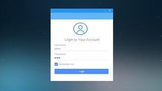 C# Tutorial - Material Design Login Form Step by Step | FoxLearn