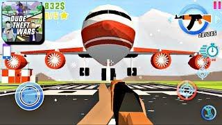 Dude Theft Wars: Open World Sandbox Simulator BETA - Airport Airplane | Android Gameplay HD