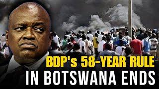 JUST IN: Botswana's ruling party, BDP has lost the election after 58 years in power