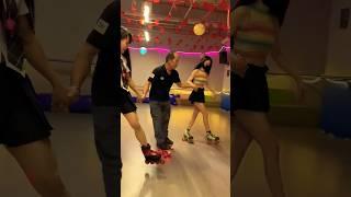 skating with two girls and man #skating #shorts