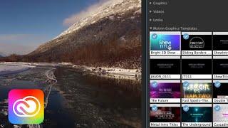 How to Make Great Videos (Part 2) - Motion Graphics in Premiere Pro CC | Adobe Creative Cloud