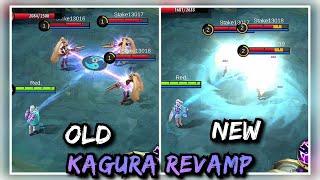 KAGURA REVAMP OLD vs NEW SIDE by SIDE COMPARISON - MOBILE LEGENDS BANG BANG