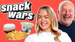 Laura Woods And Ally McCoist Rate Food From England And The Rest Of Europe | Snack Wars