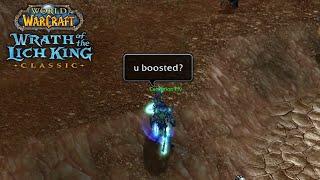 Toxic player calls me boosted and instantly regrets it - WOTLK PTR