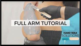 Full Arm & Underarm Waxing Tutorial w/ Hard Wax