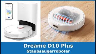 Dreame D10 Plus Saugroboter mit Wischfunktion im Test Vergleich 2024  Günstiger Roboter Staubsauger