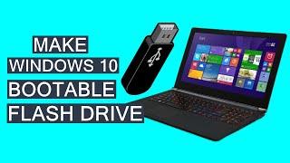 How To Create Windows 10 Bootable USB Flash Drive Via CMD | Make Flash Bootable