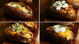 Loaded Baked Potatoes 4 Ways