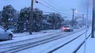 Rare Snow in Johnsonville, Wellington, New Zealand - August 14th 2011