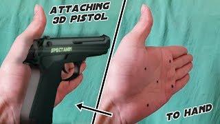 3ds max | Object tracking and attach Pistol To Hand