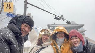 snowy day in seoul march 2025 | The Shopping Savvy Sisters (and Parents)